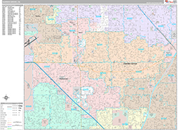 Garden Grove Wall Map Premium Style 2026